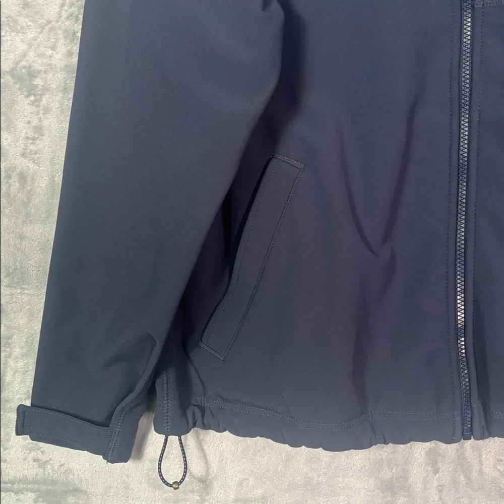 L.L. Bean Navy Full Zip Fleece Lined Jacket Size Large